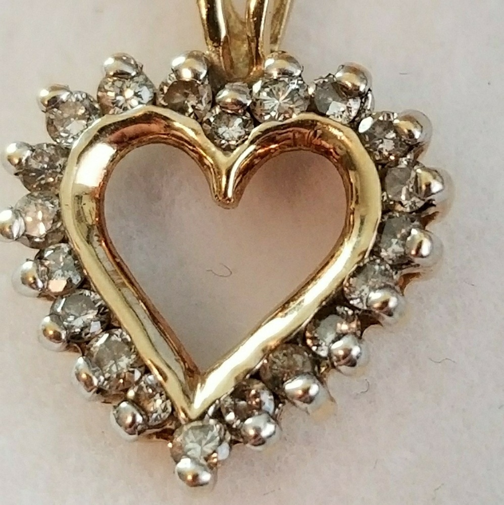 Open Heart Diamond Pendant